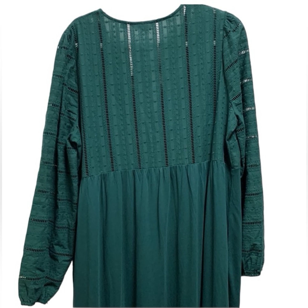 BODEN Coquette Woven Mix Midi Jersey Lagenlook Dress size 2R - Picture 7 of 14